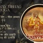 गुणत्रय विभाग योग – Gunatray Vibhag Yoga – गीता अध्याय -14