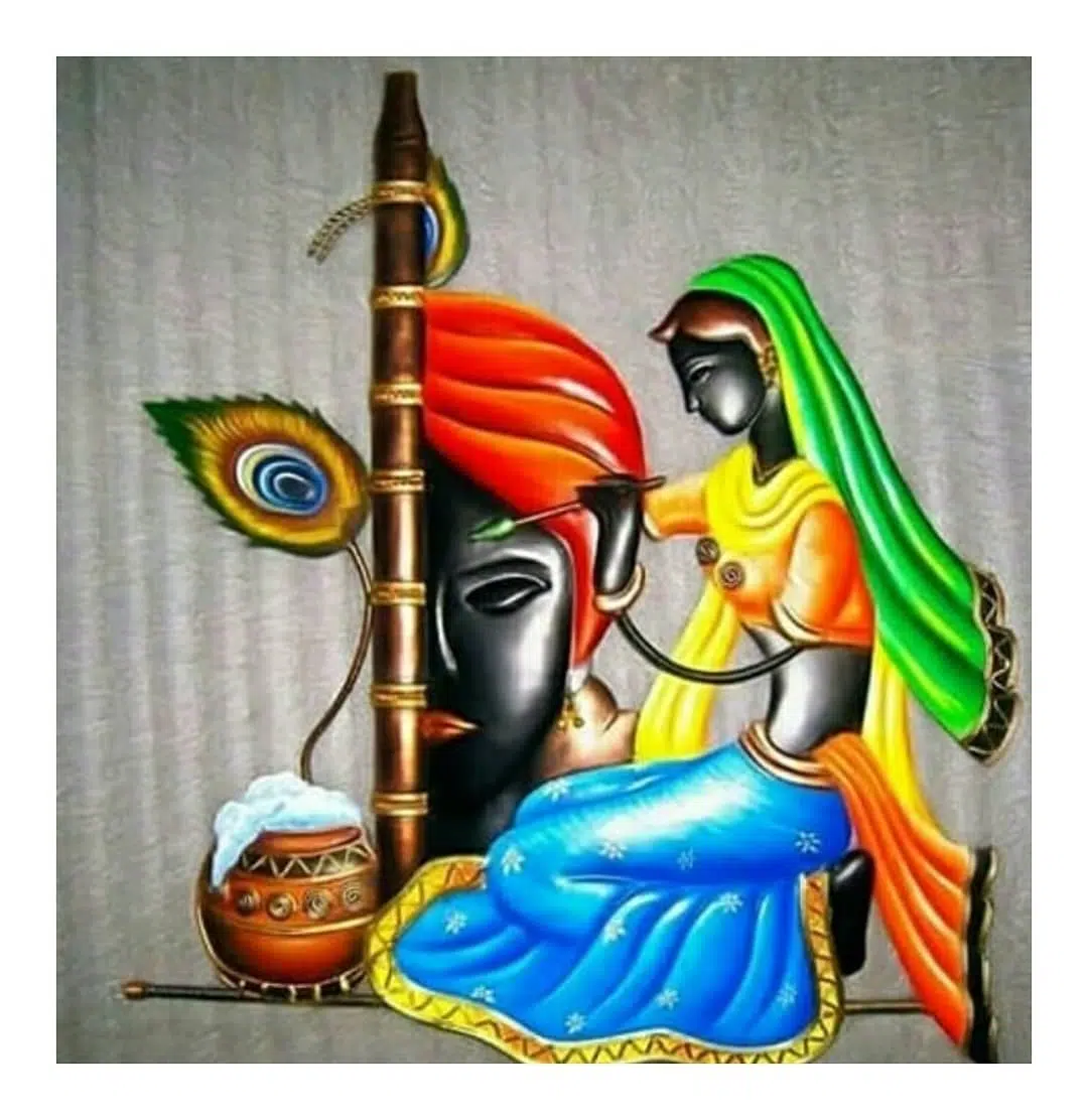 Kanha HD Kanhaiya Painting Radha