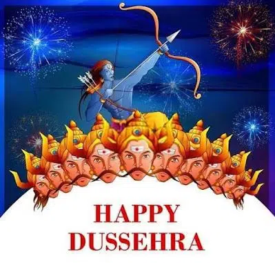 Happy Dussehra Greeting Image HD Pic Download