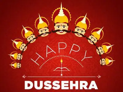 Happy Dussehra Wishes HD Wallpaper