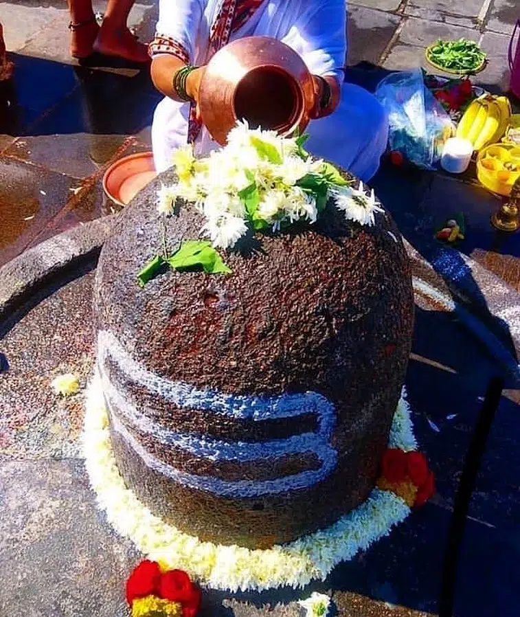 Jai Bhole Shivling with Flower HD New Picture