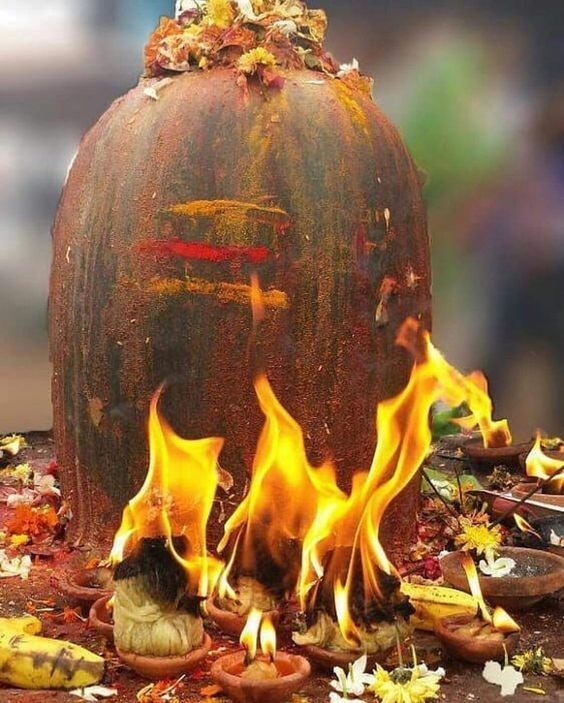 Shivling Pooja Image Jai Shiv