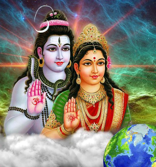 Bhagwan Shiv Parvati Romantic Image