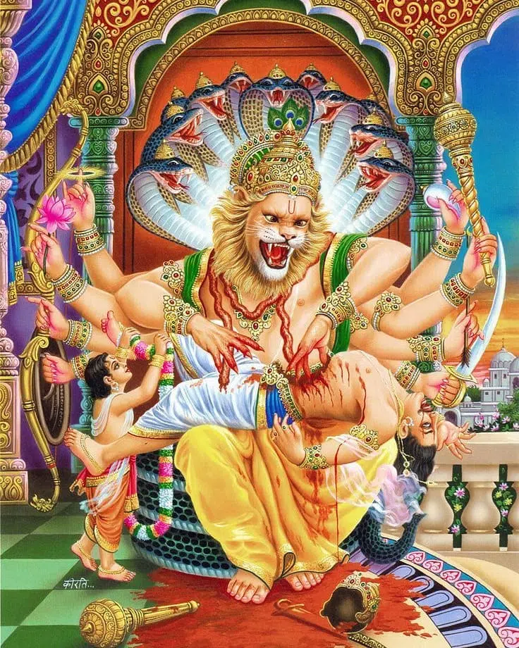 Narsingh God Incarnation Vishnu HD Pic