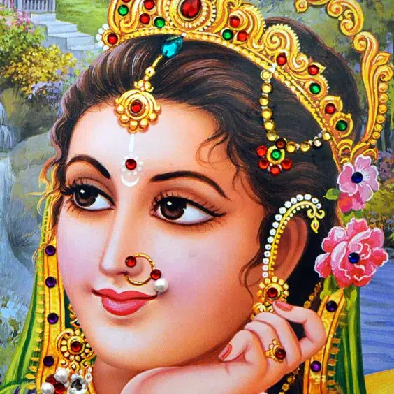 Srimati Radharani Queen Radha image