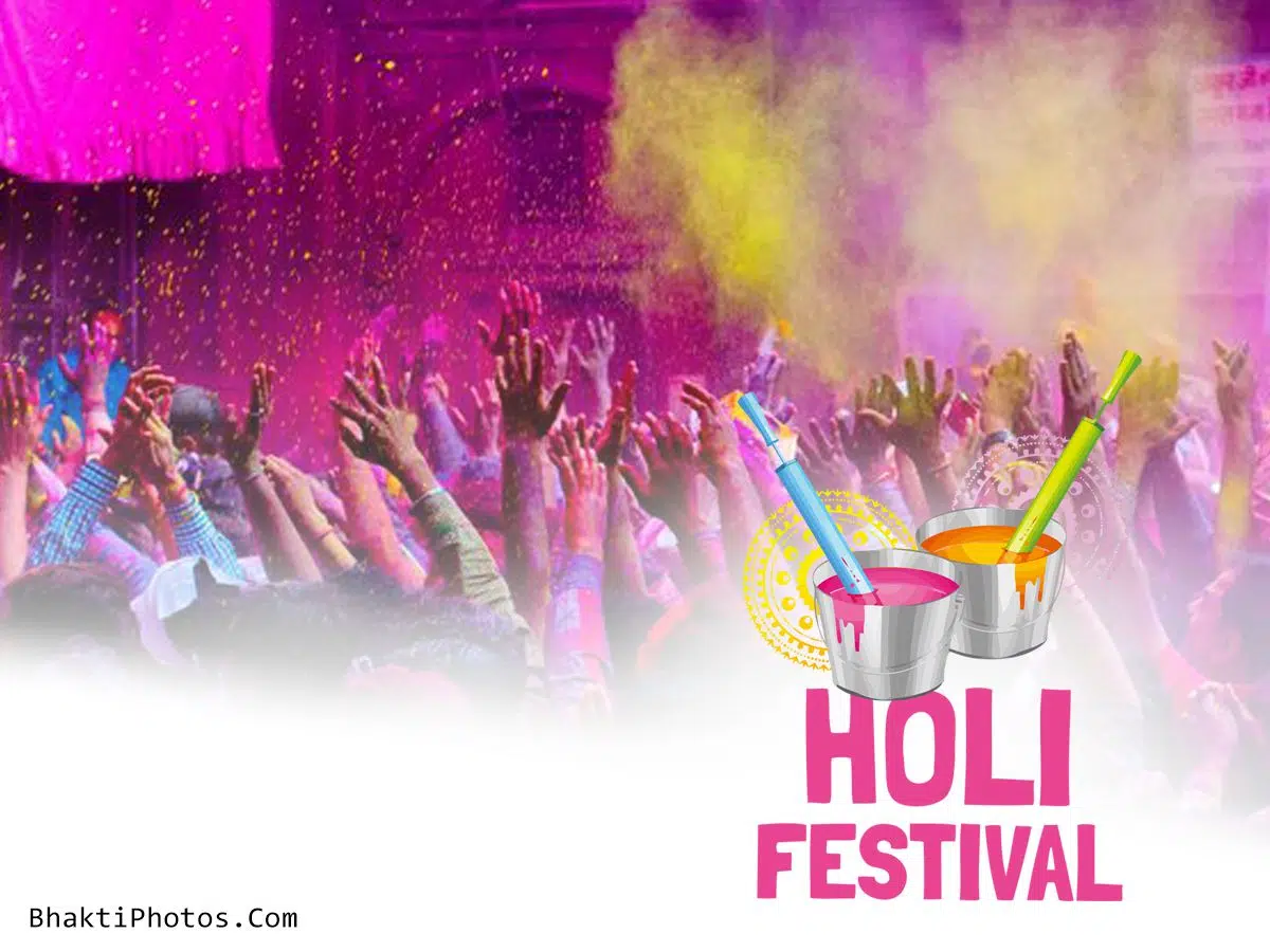 Happy Holi Pichkaari Ki Dhaar Wallpaper HD Free Download