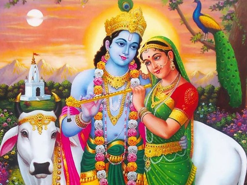 Radha Krishna Morning Love Image HD Wallpaper Download
