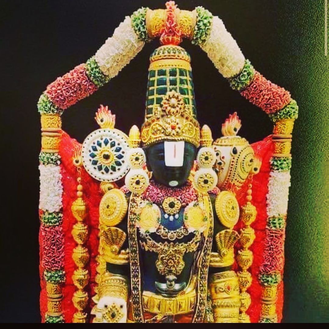 Tirupati HD Black Background Free Image