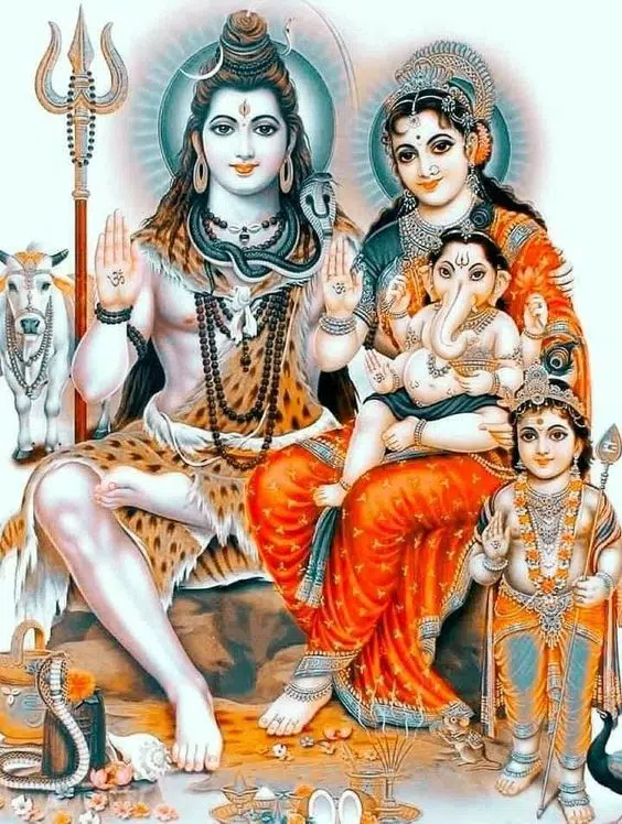 God Shiva Parvati Ganesha Shiv Pariwar Image Download