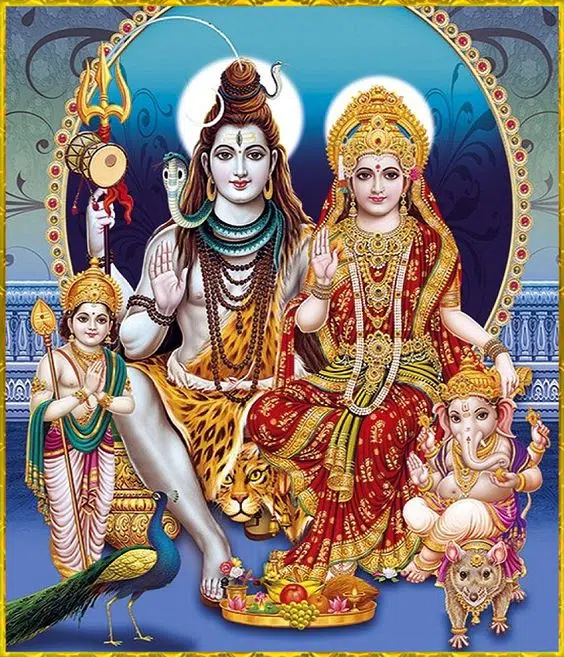 Lord Shiva Family Shiv Parvati Image Pic HD Download