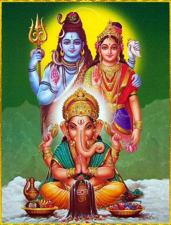 Shiv Pariwar 3d Family God Image
