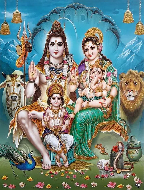 Shiv Pariwar Photo Parvati Ganesha Download Free