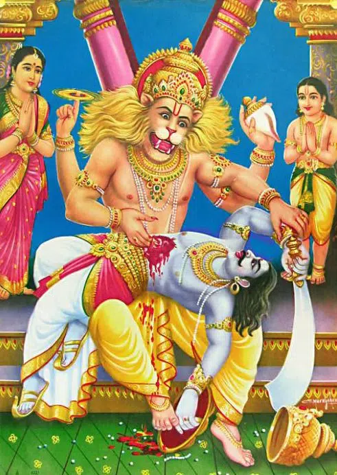 Bhagwan Narsingh God Killing Wallpaper