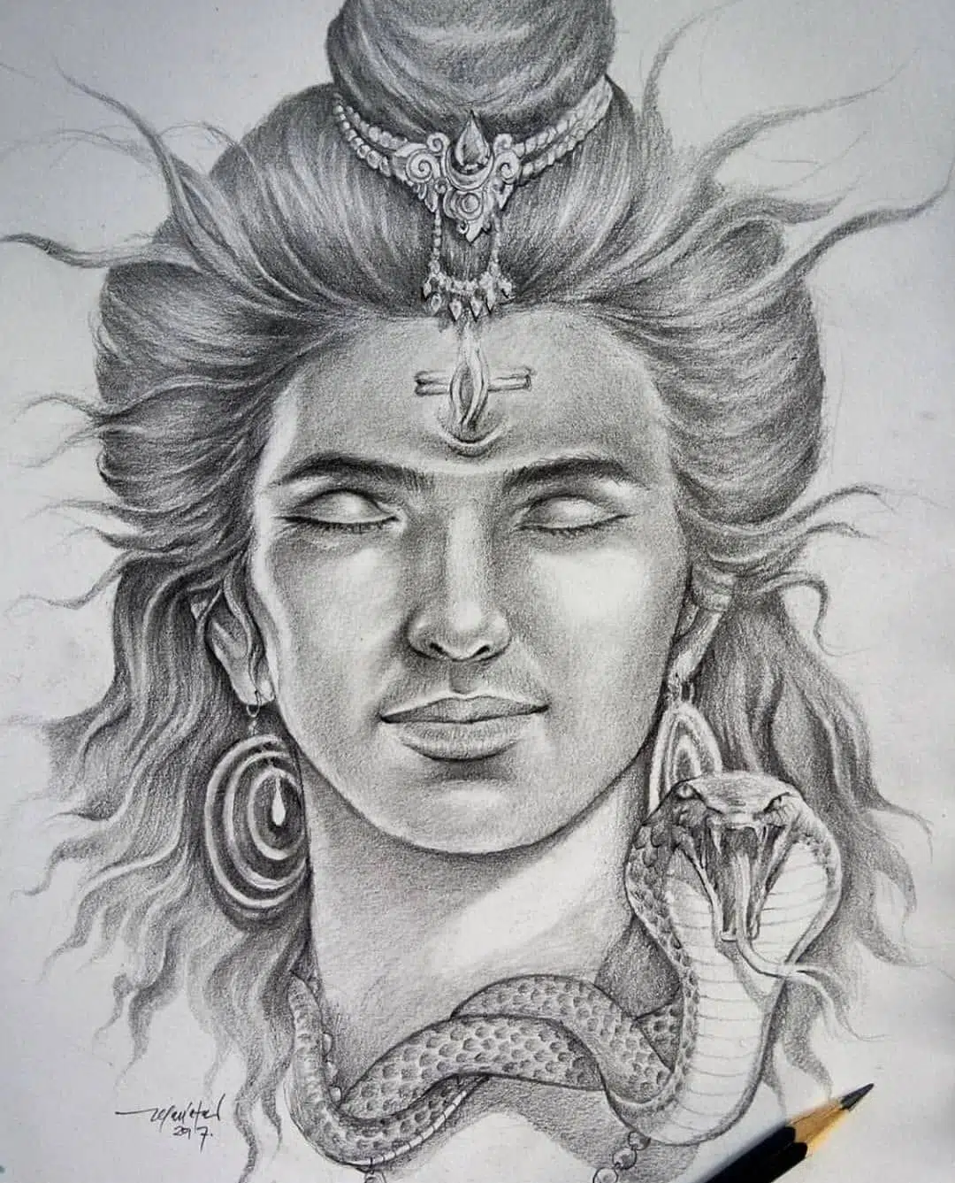 Mahakal Shambhu Sketch Image