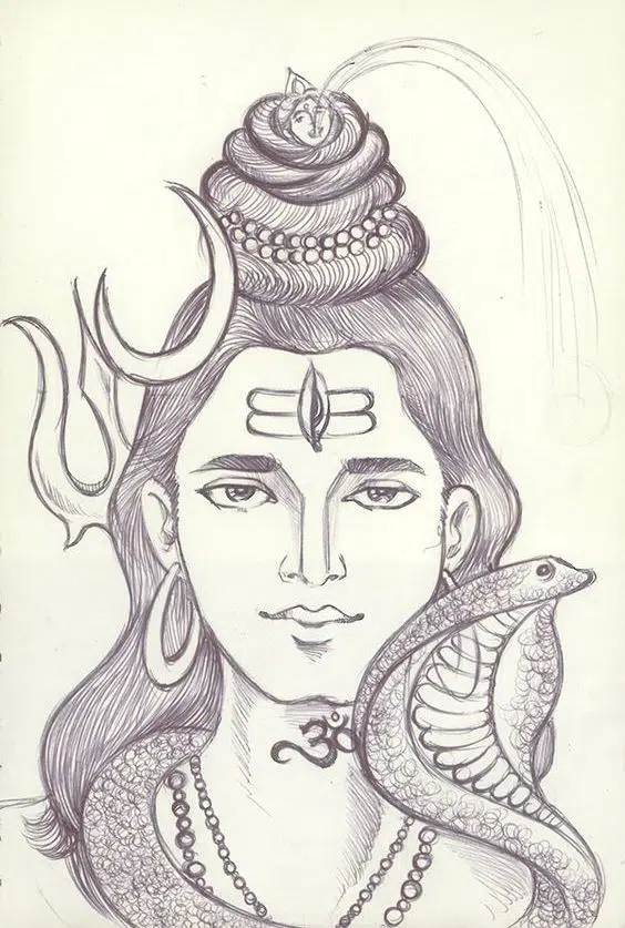 Best Mahadev Sketch Shiva Pencil