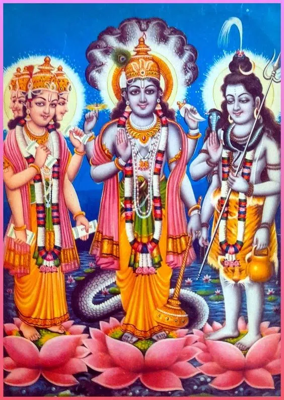 Bhagwan Brahma Vishnu Mahesh God Image HD Download