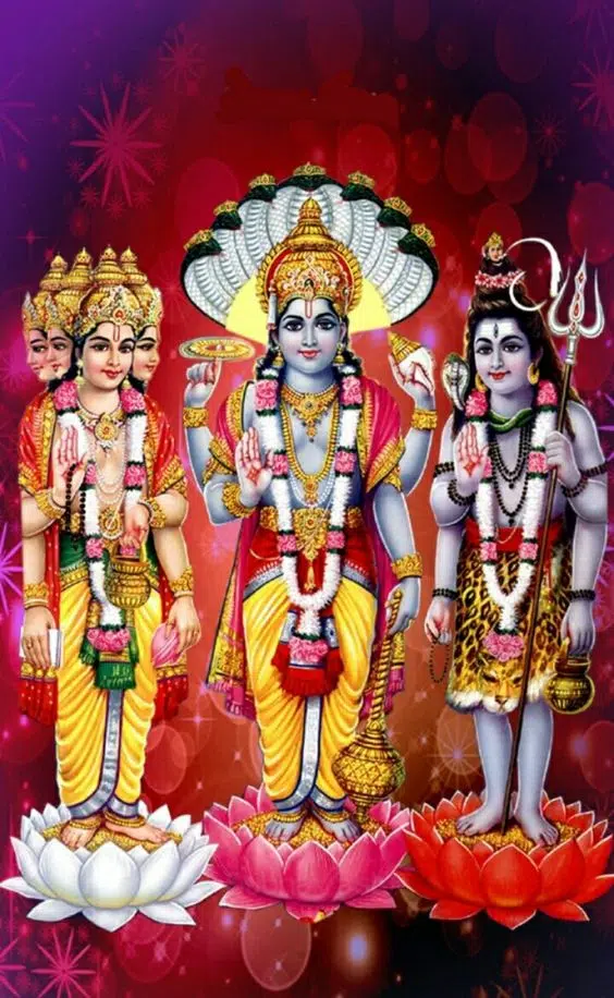 Free Brahma Vishnu Mahesh Image Wallpaper for Mobile Download