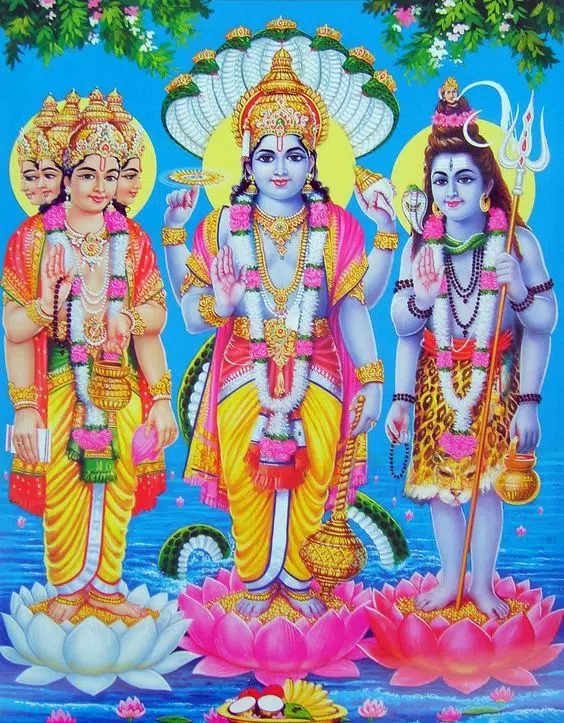 God Brahma Vishnu Mahesh Ji HD Image Pic for Whatsapp Download