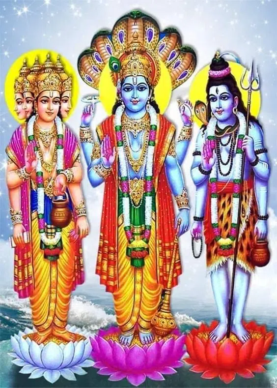 Trideity God Brahma Vishnu Mahesh Image Pic Download Free