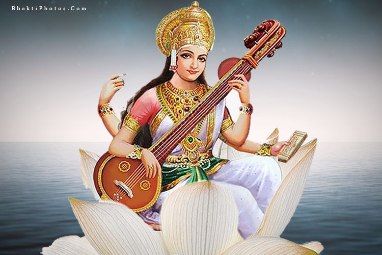 Maa Saraswati Goddess of Knowledge Wallpaper