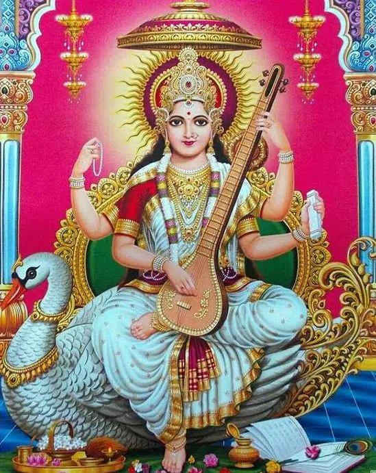 Maa Saraswati Wallpaper