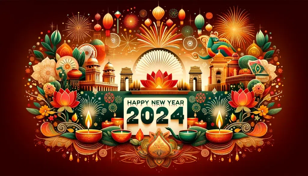 80+ Happy New Year Images in Hindi 2024 Wishes Download