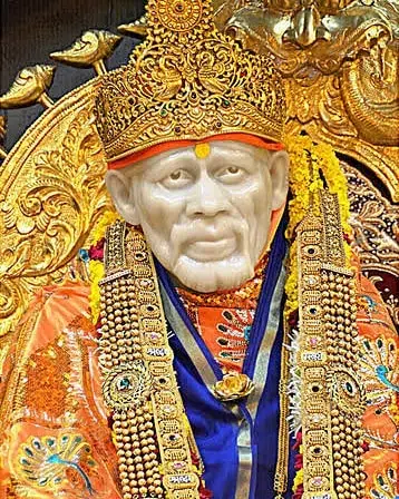 Mandir Sai Baba Golden Mukut Photo