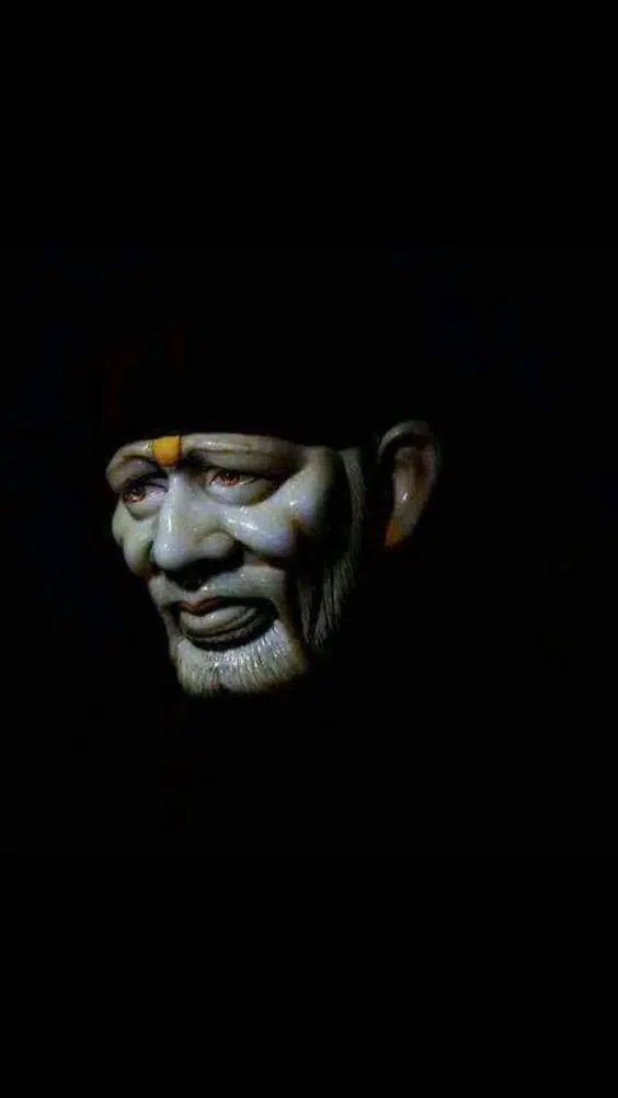 Sai Baba Image With Black Background DP