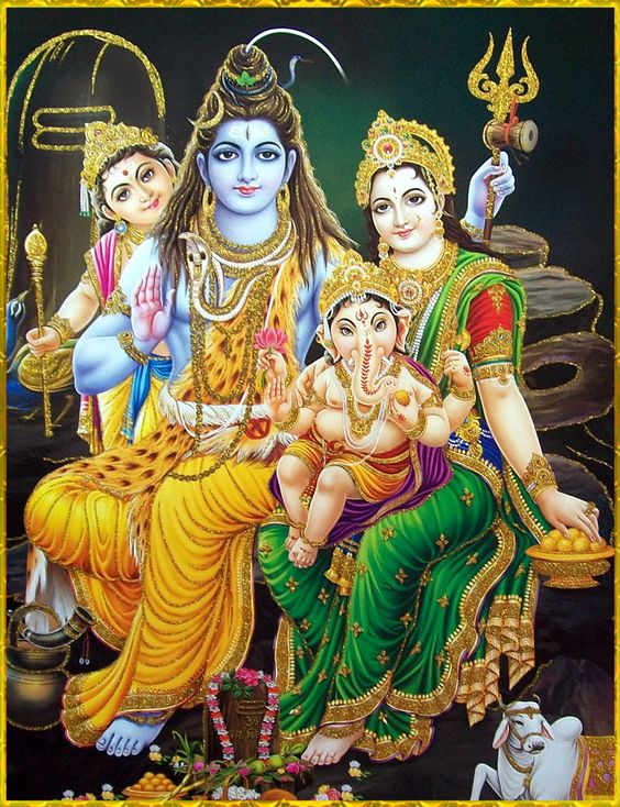 Pictures of Lord Gauri Shankar Puja