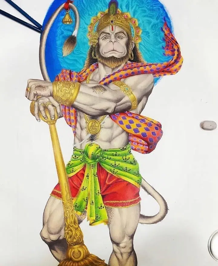 Bajrangbali HD Painting Free New Download