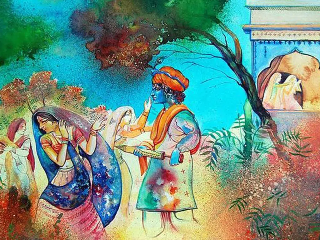 Radha Krishna Ji Ki Holi Image Wallpaper Download