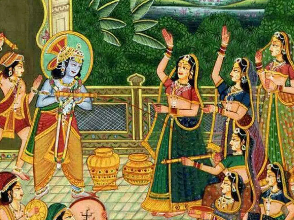 Radha Krishna Holi HD Wallpaper