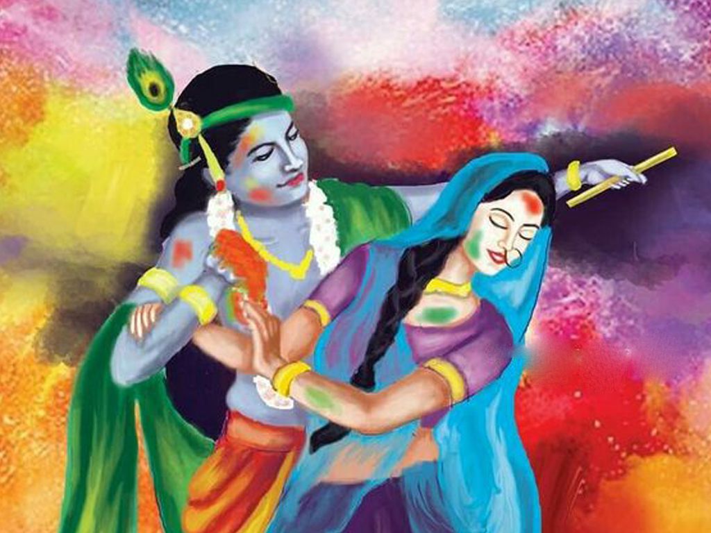 Holi Radha Krishna HD Wallpaper Download